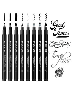 Set de Plumas de Caligrafía Piochoo - 8 Tamaños para Principiantes