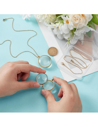 Charm Locket de Memoria UNICRAFTALE 34/29mm Acero Inoxidable Oro 18K