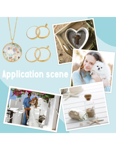 Charm Locket de Memoria UNICRAFTALE 34/29mm Acero Inoxidable Oro 18K