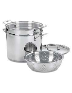 Olla de Cocina Cuisinart 12 Cuartos Acero Inoxidable 77-412P1