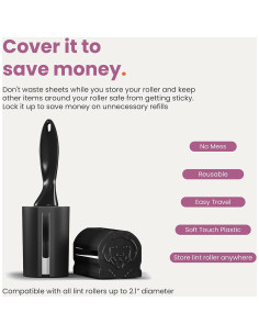 Cubierta Protectora para Rodillo de Pelusa Metkix Beige - Paquete de 2 2