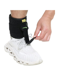 Soporte de Tobillo Tenbon Férula Pie Caído Ajustable Negro