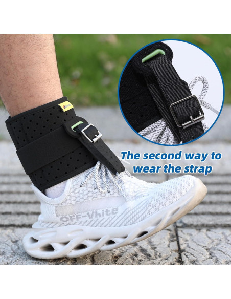 Soporte de Tobillo Tenbon Férula Pie Caído Ajustable Negro