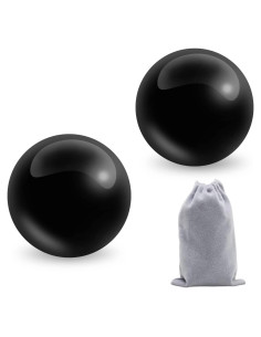 Bolas de Baoding Coolrunner de Mármol Negro 5cm - 2 Piezas