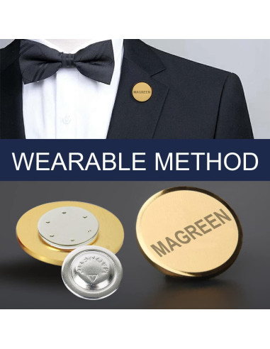 Imán Magnético Redondo Magreen 24 Piezas para Etiquetas