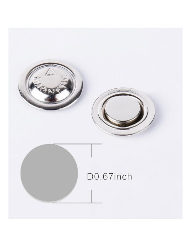 Imán Magnético Redondo Magreen 24 Piezas para Etiquetas