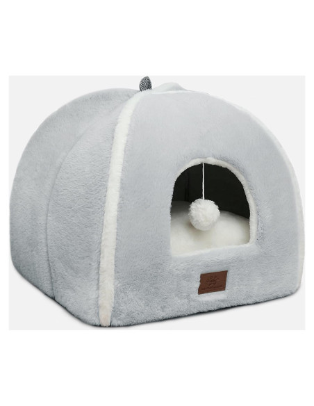 Cama para Gatos WINDRACING 38cm Gris Acolchada y Lavable