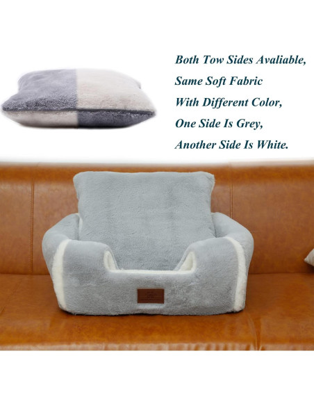 Cama para Gatos WINDRACING 38cm Gris Acolchada y Lavable