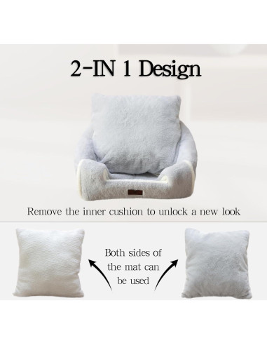 Cama para Gatos WINDRACING 38cm Gris Acolchada y Lavable