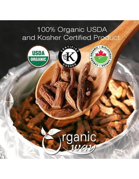 Raíz de Diente de León Orgánica Entera 0.45 kg - Organic Way Raíz de Diente de León Orgánica Entera 0.45 kg - Organic Way