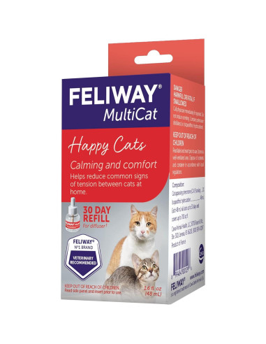 FELIWAY MultiCat Recarga 48ml - Difusor de Feromonas para Gatos