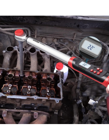 Llave de Torque Digital Leolee 1/2" 10-200 Nm con Alerta LED