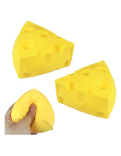 2 Pcs Bola Squishy de Queso Alivio de Estrés SHEHARUHI