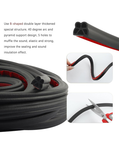 Tira de Sellado para Puertas de Automóvil Stacool 5.0M Goma