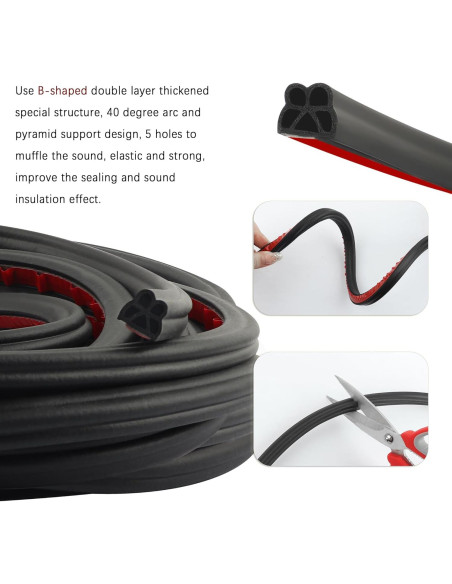 Tira de Sellado para Puertas de Automóvil Stacool 5.0M Goma