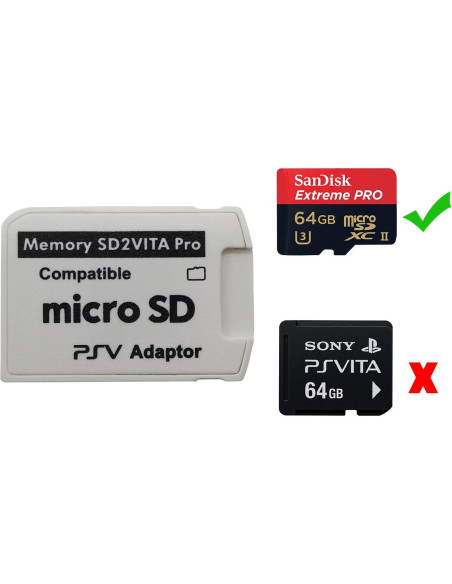 Adaptador Micro SD Funturbo SD2Vita 5.0 para PS Vita