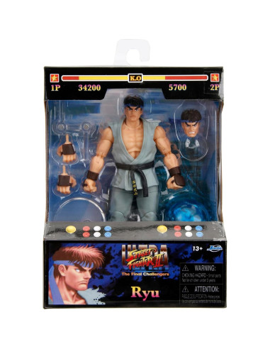 Figura de Acción Ryu 15.24 cm Jada Toys Street Fighter II