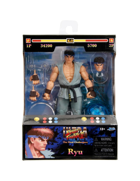 Figura de Acción Ryu 15.24 cm Jada Toys Street Fighter II Figura de Acción Ryu 15.24 cm Jada Toys Street Fighter II