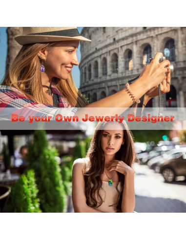 Kit de Moldes de Joyería HOMEIDOL 57 Piezas Silicona y Metal