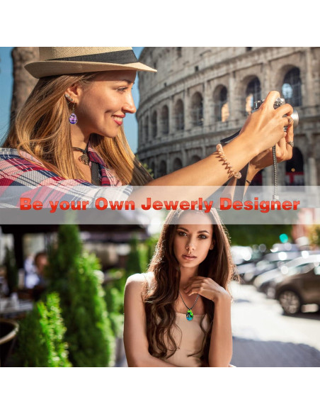 Kit de Moldes de Joyería HOMEIDOL 57 Piezas Silicona y Metal