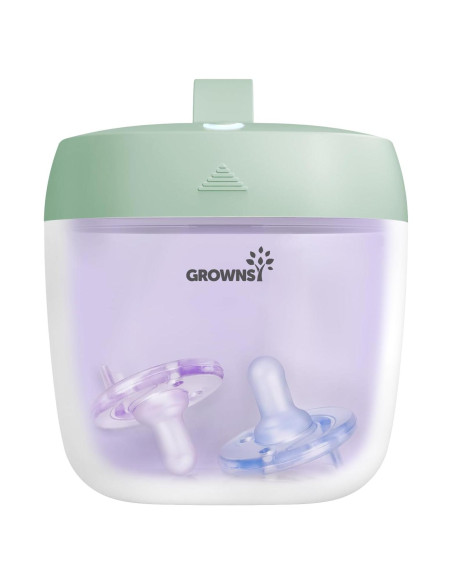Esterilizador de Chupetes GROWNSY UV Portátil Verde 99.99% Limpio
