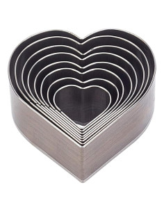 Juego de Cortadores de Perforación PH PandaHall 8 Pcs Corazón