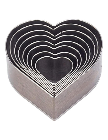 Juego de Cortadores de Perforación PH PandaHall 8 Pcs Corazón Juego de Cortadores de Perforación PH PandaHall 8 Pcs Corazón