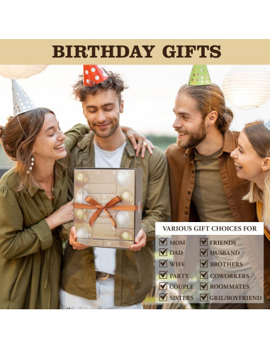 Caja de Regalo de Cumpleaños 15 Piezas para Mujeres y Hombres