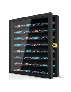 Estuche de Exhibición Buruis para 40 Autos Hot Wheels Negro