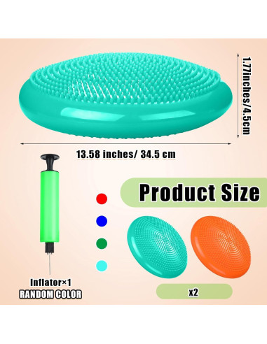 Cojín de Asiento Wobble Silipull 34.5 cm 2 Piezas PVC