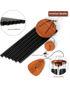 Campana de Viento Conmemorativa JOBOSI 25 cm Mariposa 2