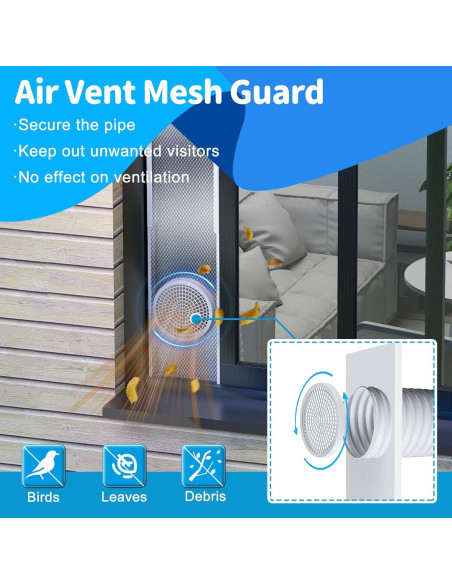 Kit de Ventana Aislado Air Jade para AC Portátil 5" Kit de Ventana Aislado Air Jade para AC Portátil 5"