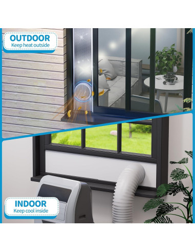 Kit de Ventana Aislado Air Jade para AC Portátil 5"