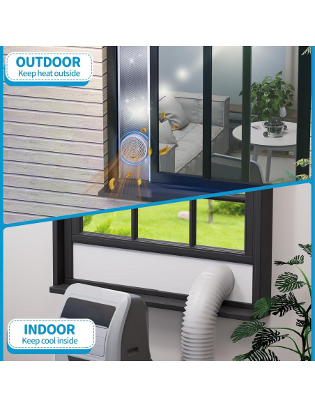 Kit de Ventana Aislado Air Jade para AC Portátil 5" Kit de Ventana Aislado Air Jade para AC Portátil 5"