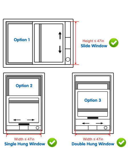 Kit de Ventana Aislado Air Jade para AC Portátil 5" Kit de Ventana Aislado Air Jade para AC Portátil 5"