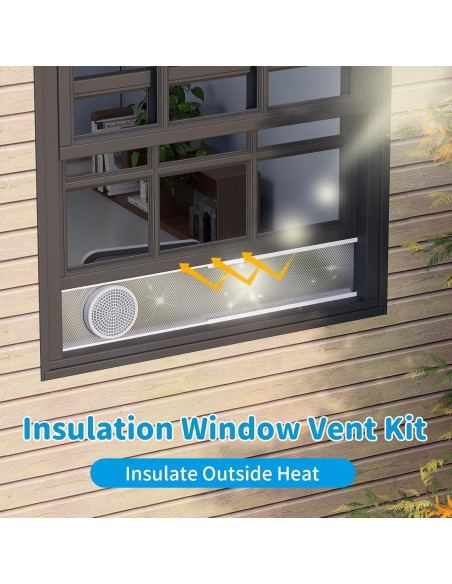 Kit de Ventana Aislado Air Jade para AC Portátil 5" Kit de Ventana Aislado Air Jade para AC Portátil 5"