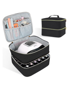 Organizador de Esmalte de Uñas ALSLEA 30 Compartimentos Negro