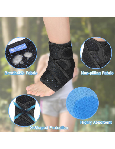 Soporte para Tobillo Vigorwise Talla Única Azul Oscuro
