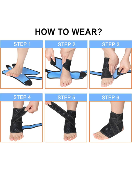 Soporte para Tobillo Vigorwise Talla Única Azul Oscuro