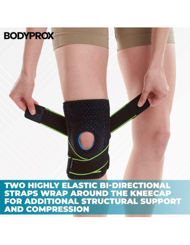 Faja para Rodilla Bodyprox con Estabilizadores y Gel 35-66 cm