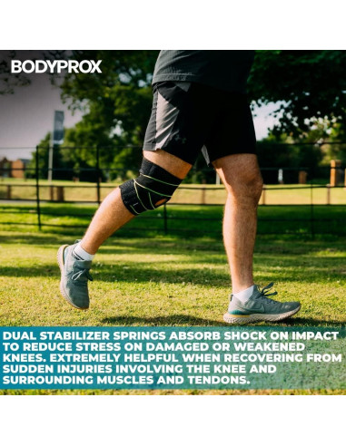 Faja para Rodilla Bodyprox con Estabilizadores y Gel 35-66 cm