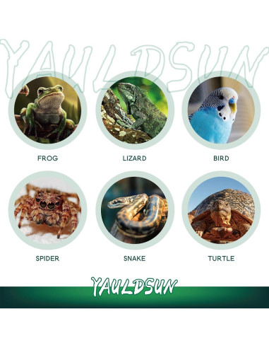 Lámpara de Calor UVB UVA 100W YauldSun para Reptiles