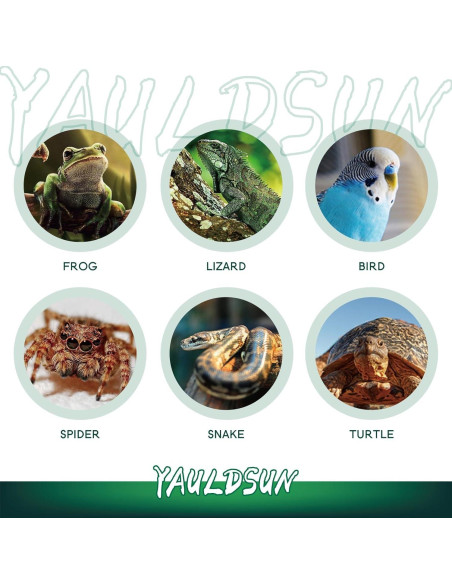 Lámpara de Calor UVB UVA 100W YauldSun para Reptiles