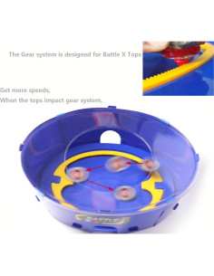 Estadio de Batalla Aimoly X para Tops Bey - Arena 41.1 cm Azul 2