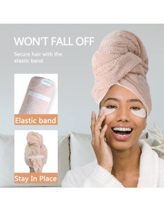 Toalla de Microfibra Chloven Jumbo Rosa Profundo 109x61 cm 2