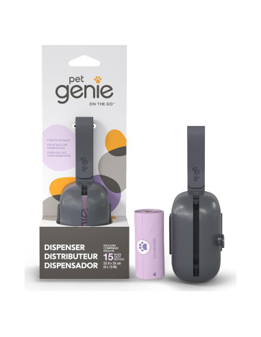 Dispensador de Bolsas de Excremento para Perros Angelcare - 15 Unidades Aromatizadas