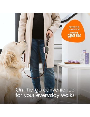 Dispensador de Bolsas de Excremento para Perros Angelcare - 15 Unidades Aromatizadas