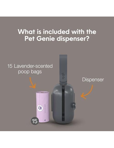Dispensador de Bolsas de Excremento para Perros Angelcare - 15 Unidades Aromatizadas