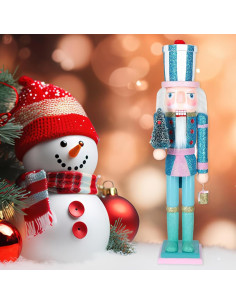 Adorno Cascanueces de Navidad LULU Deer 38cm Verde 2