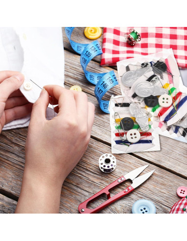 Kit de Costura de Viaje Yuxung 200 Piezas con Agujas y Hilo